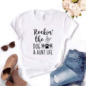 NWT Women’s Rocking The Dog Mom & Aunt life Tee